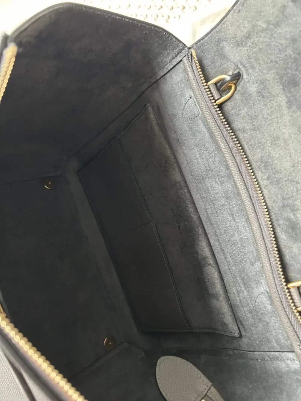 Phoebe Philo Era Celine Grained Calfskin Mini Belt Bag Gray